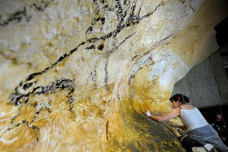More than 25 specialists worked on the replica cave over the course of three years. 