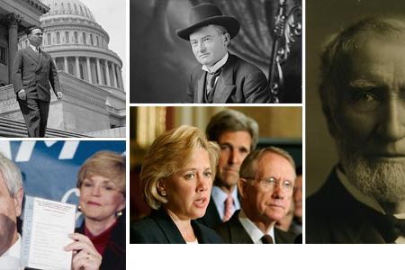 Only twice has a president's party gained seats in his first midterm election.
