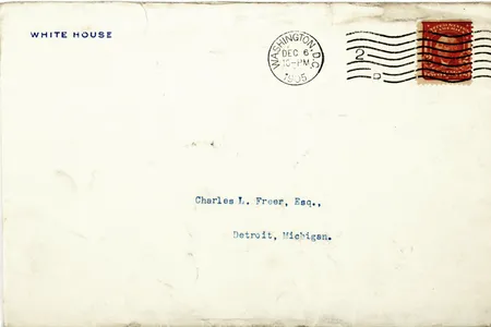 Correspondence from President Theodore Roosevelt to Charles Lang Freer, Freer and Sackler Archives. 