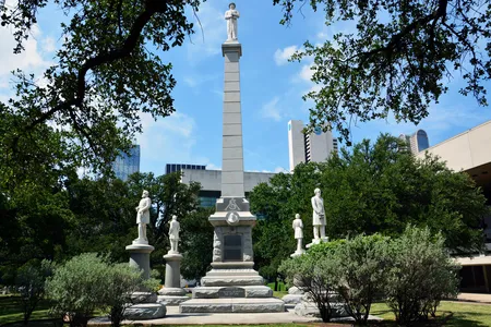 The Dallas City Council voted on Wednesday to remove the Confederate Memorial in Pioneer Park Cemetery next to the downtown convention center.