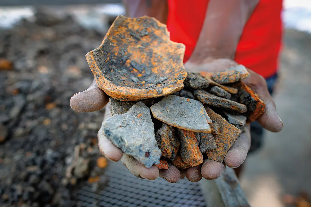 Shards of ancient terra cotta