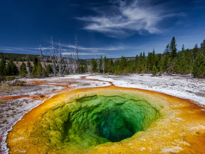 This Is The Morning Glory Pool Located In Yellowstone National Park In 