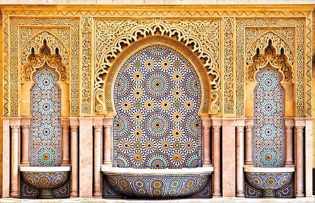 Traditional tile decoration in Morocco