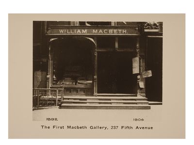Macbeth Gallery, ca. 1896 / unidentified photographer. Macbeth Gallery records, 1838-1968, bulk 1892-1953. Archives of American Art, Smithsonian Institution.