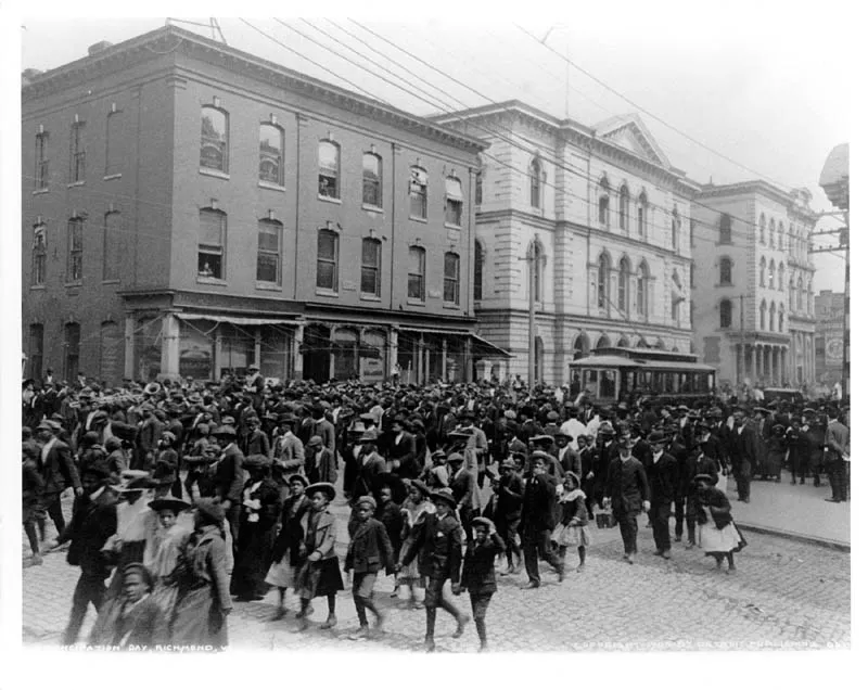 A Juneteenth celebration held in Richmond, Virginia, around 1905