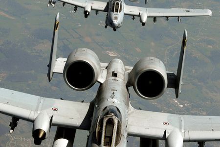 A trio of A-10s heads for a new home in Arkansas.