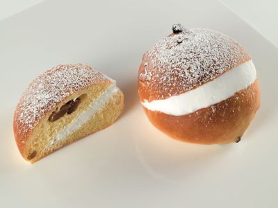 In all its simplicity, the maritozzo is a soft bun filled with a hefty dollop of whipped cream, or panna as it is referred to in Italian.