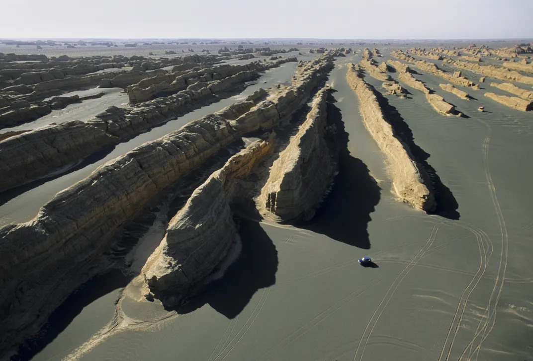 Yardangs in the Gobi Desert Credit: George Steinmetz/Corbis