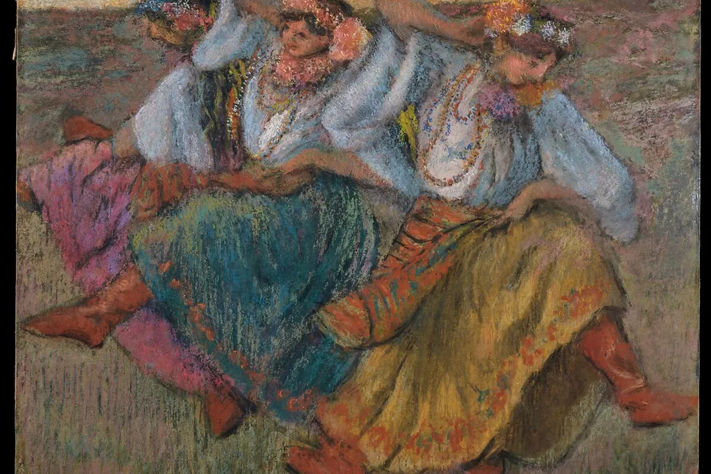 "Dancers in Ukrainian Dress" by Edgar Degas