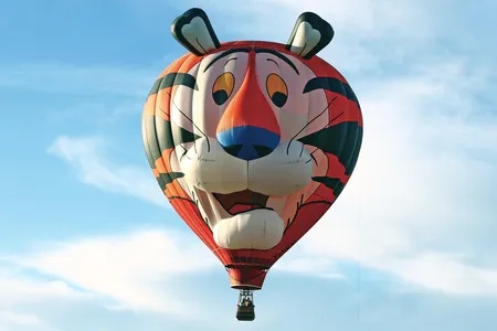 Kellogg’s Tony the Tiger hot air balloon program lasted 22 years, flying in nearly every U.S. state and around the globe.