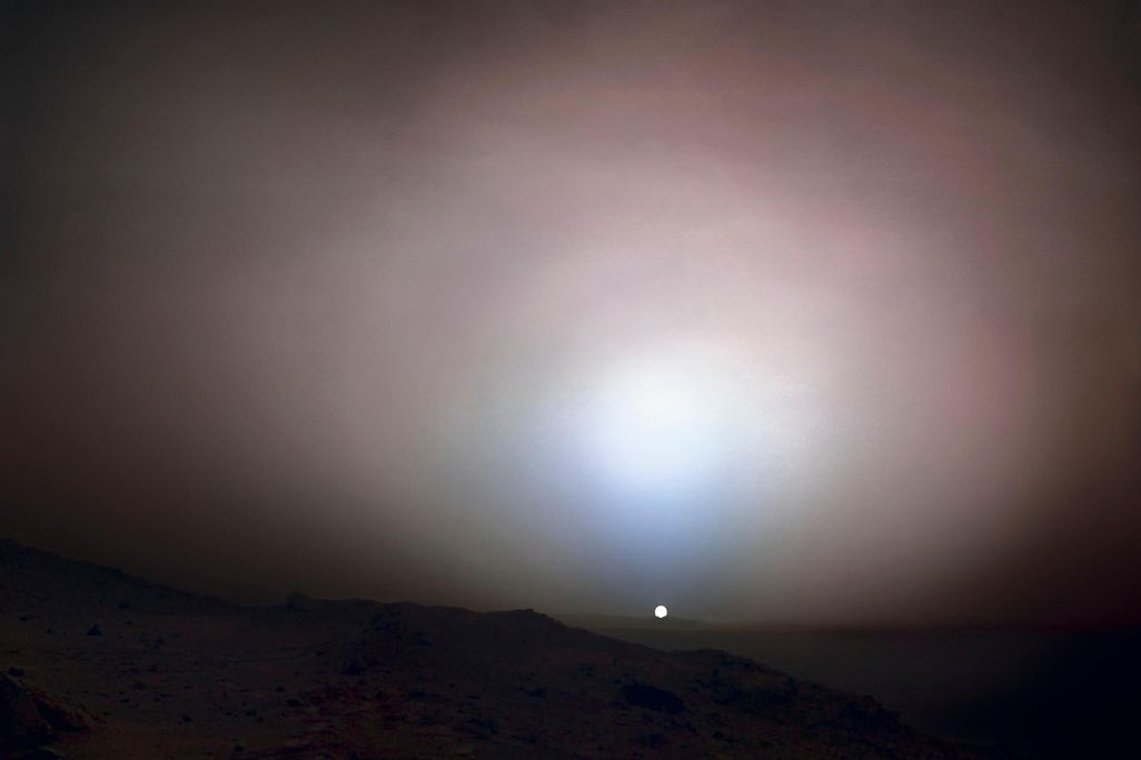 Sunset on Mars