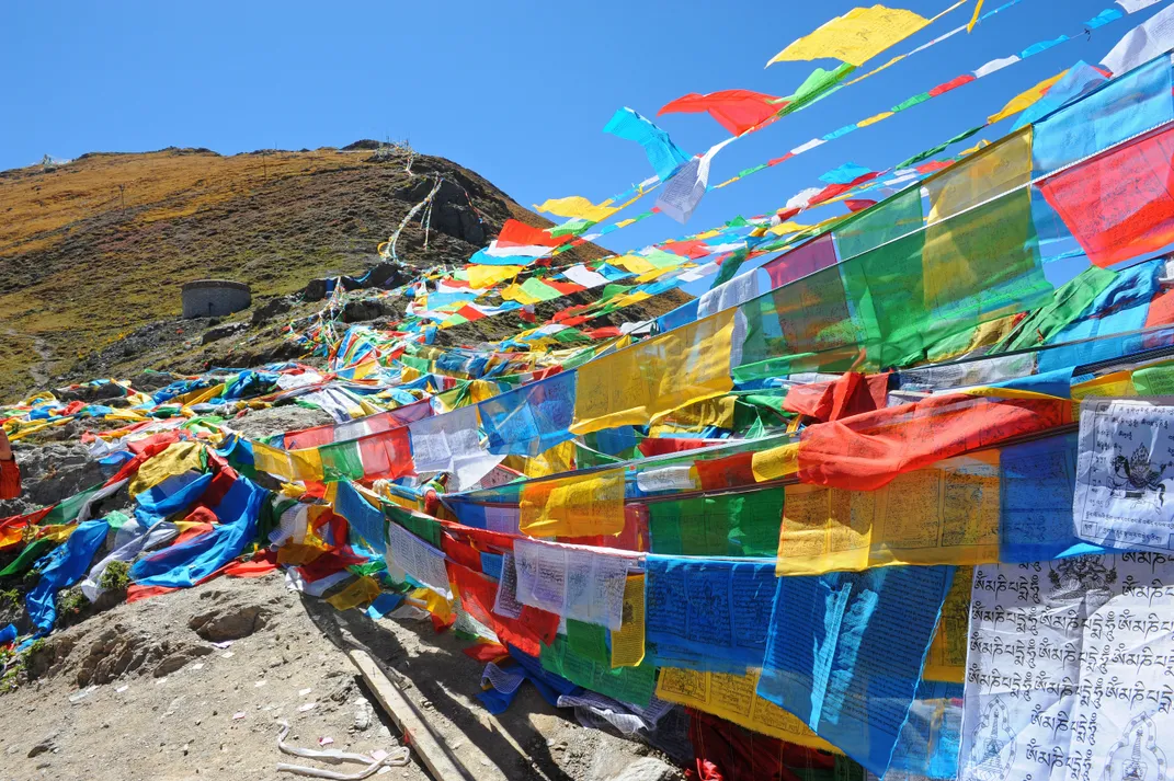 Prayer flags at Dochu La pass, Bhutan