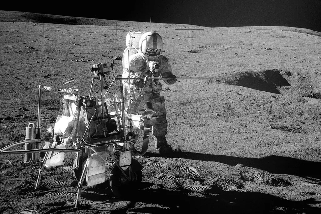 Shepard on the moon 