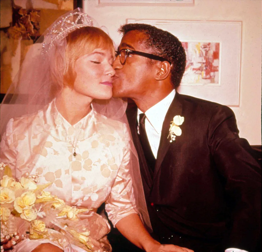 SAMMY DAVIS JR PORTRAIT WITH MAY BRITT