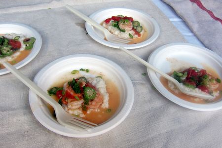 Shrimp and rice grits.