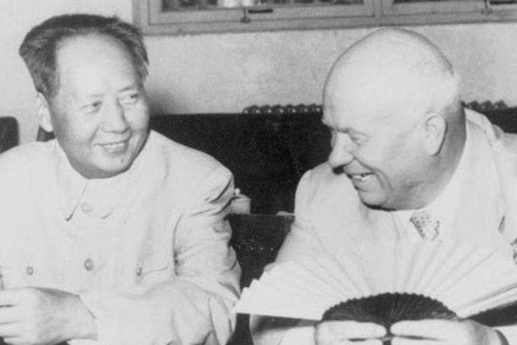 Khrushchev and Mao meet in Beijing