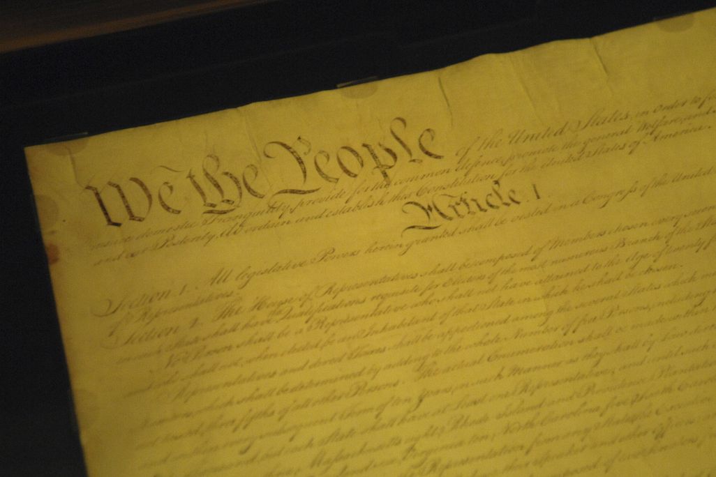 Constitution under glass