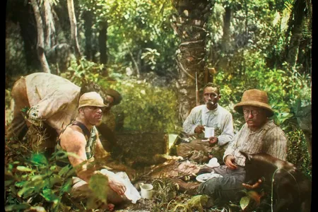 Theodore Roosevelt, right, and C&acirc;ndido Rondon, second from right, led the fateful mission to map an uncharted waterway and document natural wonders.