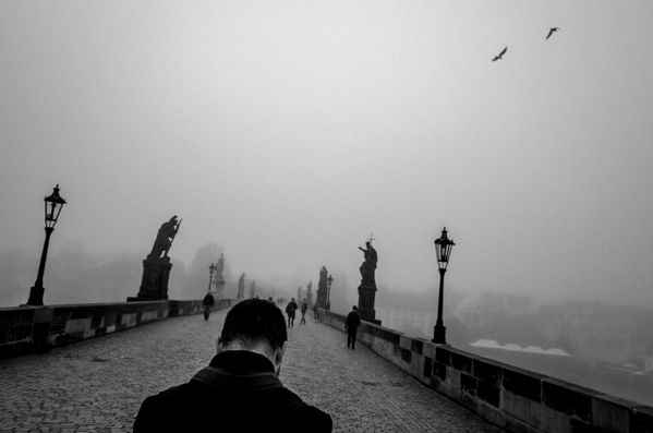 A morning walk on the Charles Bridge in Prague thumbnail