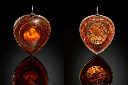 This amber pendant is expected to fetch &pound;100,000 to &pound;150,000 at auction.