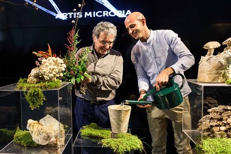 A permanent exhibition at Micropia in Amsterdam, the world’s only museum dedicated to microbes, called “A Fungal Future” showcases an array of everyday objects made from fungi.