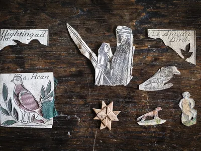 Preteen and teenage schoolgirls made these tiny paper cuttings in the 17th century.