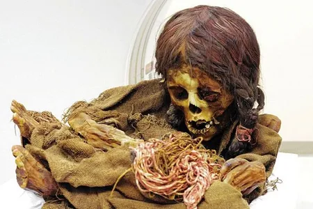 The 8-year-old girl lived in the Andes around 1470