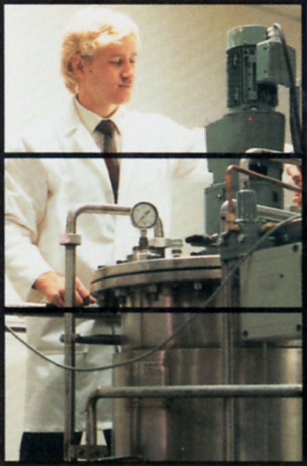 Curt Jones, the inventor of Dippin’ Dots,working at Alltech as a microbiologist in 1987.