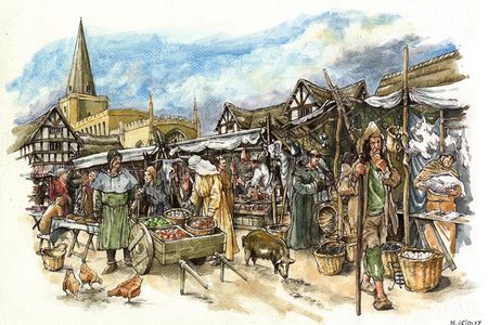 An illustration of life in medieval Cambridge