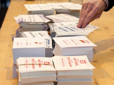 Electoral documents being prepared for voters