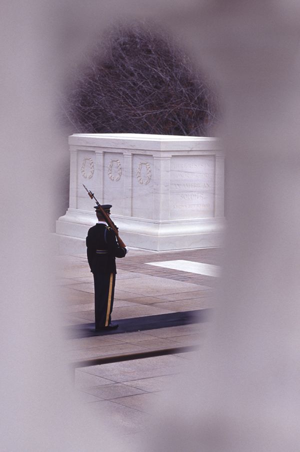 Framed Honor Guard at unknown Soldier thumbnail