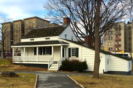 The cottage rented by Edgar Allan Poe from 1846 until his death in 1849, located in Poe Park in the Bronx. 
