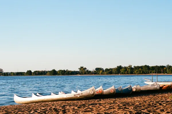 Canoes at Creve Core Lake thumbnail