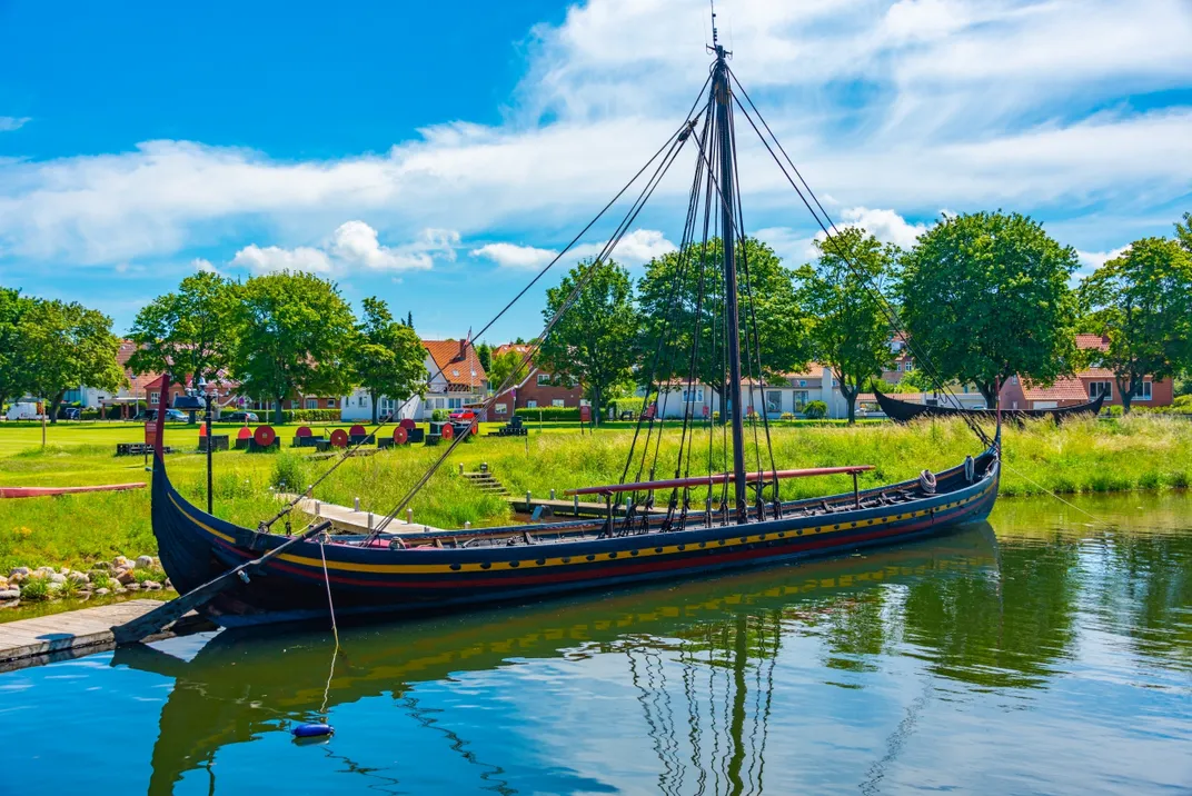 Reconstructed Viking ship in Roskilde