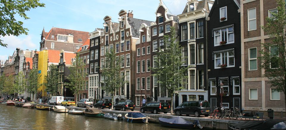  Traditional canal houses in Amsterdam 