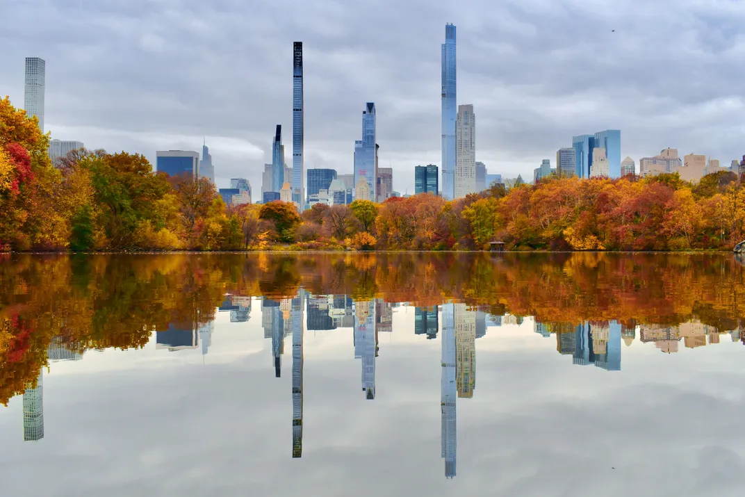 15 - Skyscrapers may dwarf the size of Central Park’s trees, but nothing could detract from their natural beauty, especially during autumn.