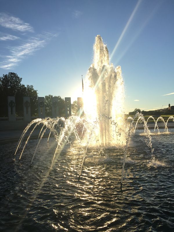 A fountain near the National Monument in DC thumbnail
