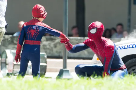 A little boy (Jorge Vega) who looks up to Spider-Man (Andrew Garfield) in the 2014 movie&nbsp;The Amazing Spider-Man 2