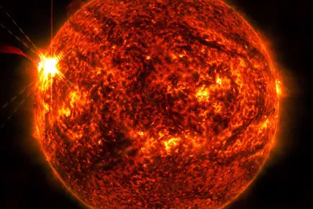 The sun launched a powerful solar flare on May 14, 2025, captured here by&nbsp;NASA&rsquo;s Solar Dynamics Observatory.
