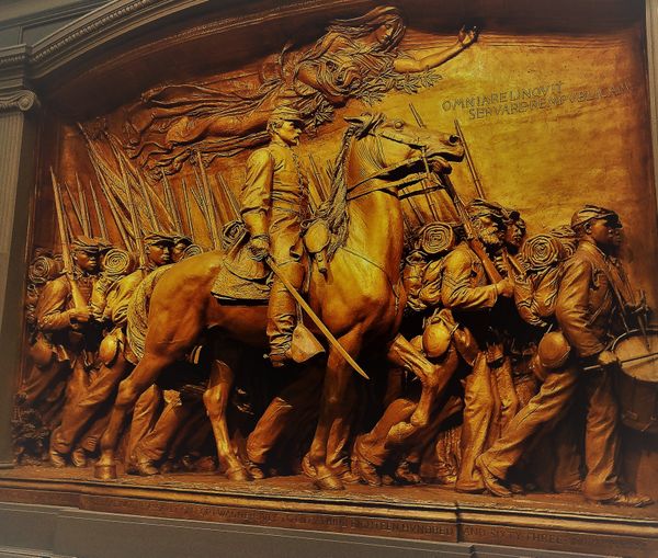 Civil war relief at National Gallery of Art Museum in Washington DC thumbnail