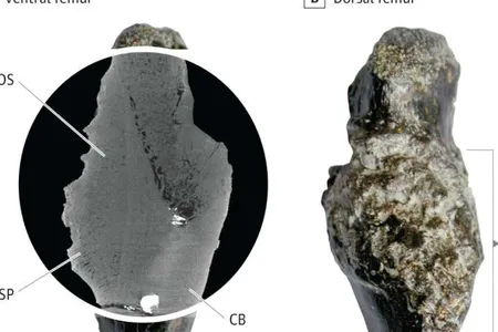  A mass on the femur of a Pappochelys rosinae specimen.