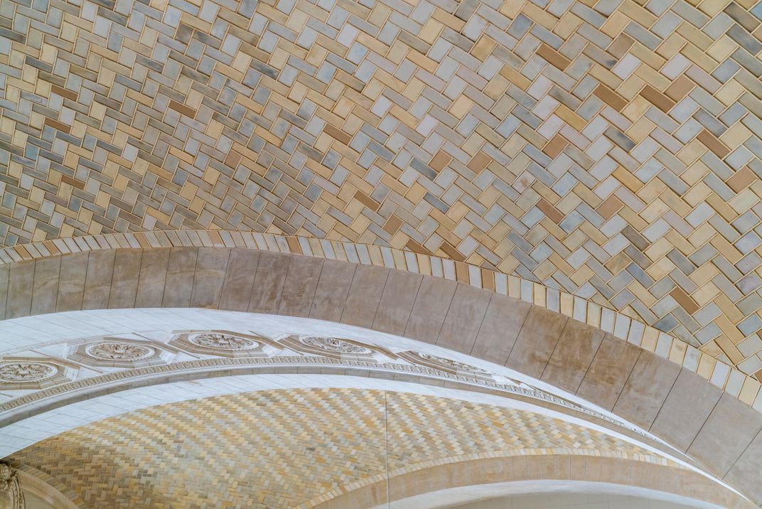 Grand Hall's vaulted ceiling