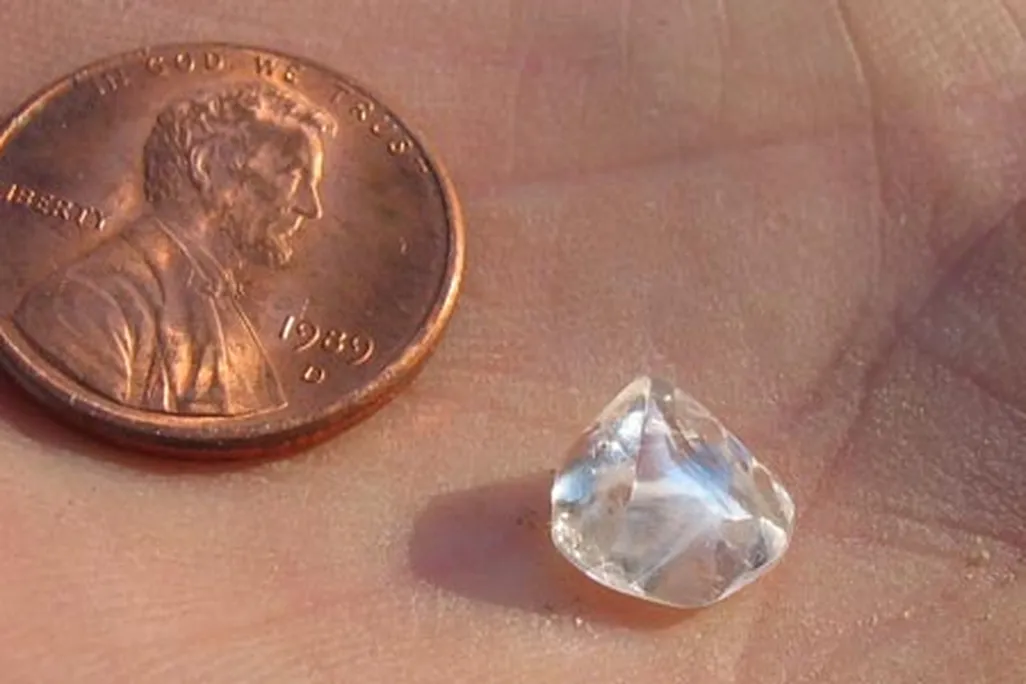 Precious stones at Crater of Diamonds State Park in Arkansas