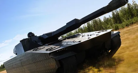 This stealth tank can change its surface temperature at will, making it invisible to infrared cameras.