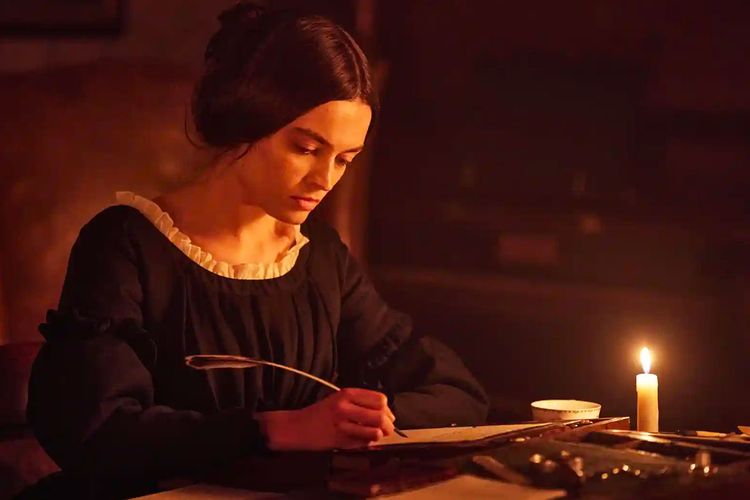 Emma Mackey as Emily Brontë in Frances O'Connor's Emily​​​​​​​