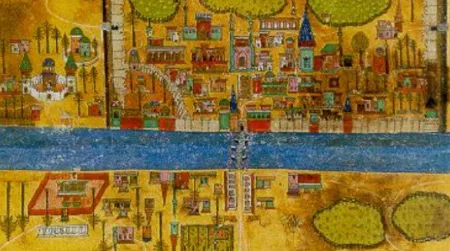 An Arab city of the early medieval period. Urban centers in the Middle East were of a size and wealth all but unknown in the Christian west during this period, encouraging the development of a large and diverse fraternity of criminals.