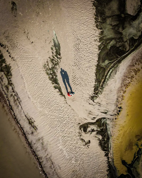 Selfie over the Great Salt Lake in Utah thumbnail