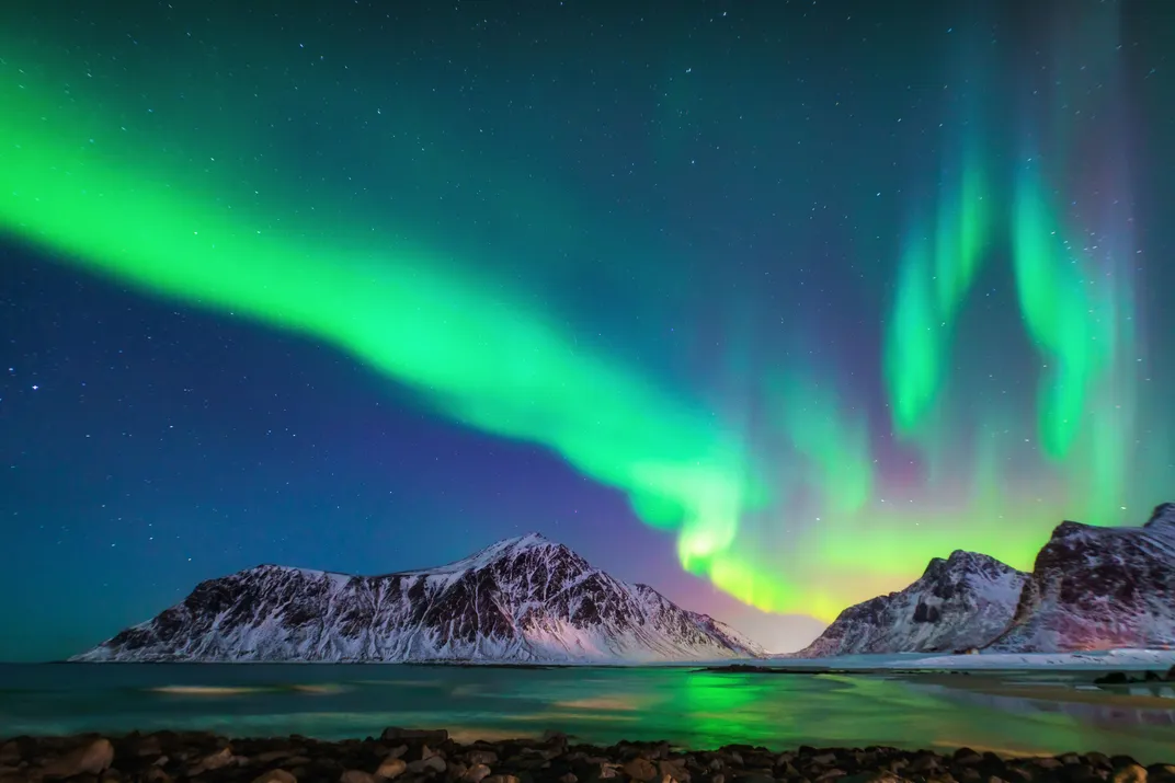 The dramatic Northern Lights