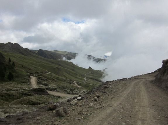 Rock, wind and fog