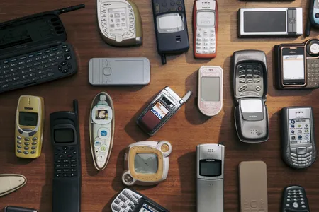A collection of Nokia mobile handsets, including unseen prototypes
